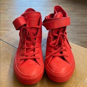 Converse all star sneakers red size 8